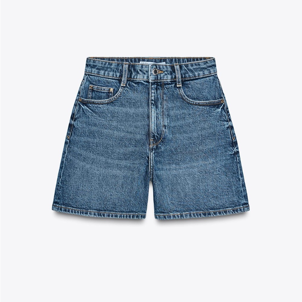 Zara High-waisted Mom Fit Shorts